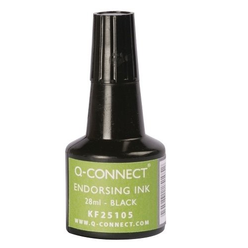 Tusz do pieczątek q-connect 28ml, czarny