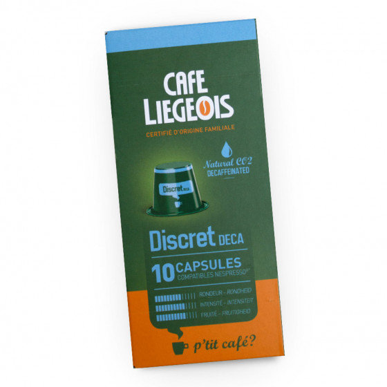 Café Liégeois Kawa w kapsułkach Café Liégeois Discret Deca, 10 szt. CL Discret Deca, 10 units