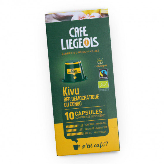 Café Liégeois Kawa w kapsułkach Café Liégeois Kivu, 10 szt. CL Kivu, 10 units