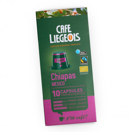 Café Liégeois Kawa w kapsułkach Café Liégeois Chiapas, 10 szt. CL Chiapas, 10 units
