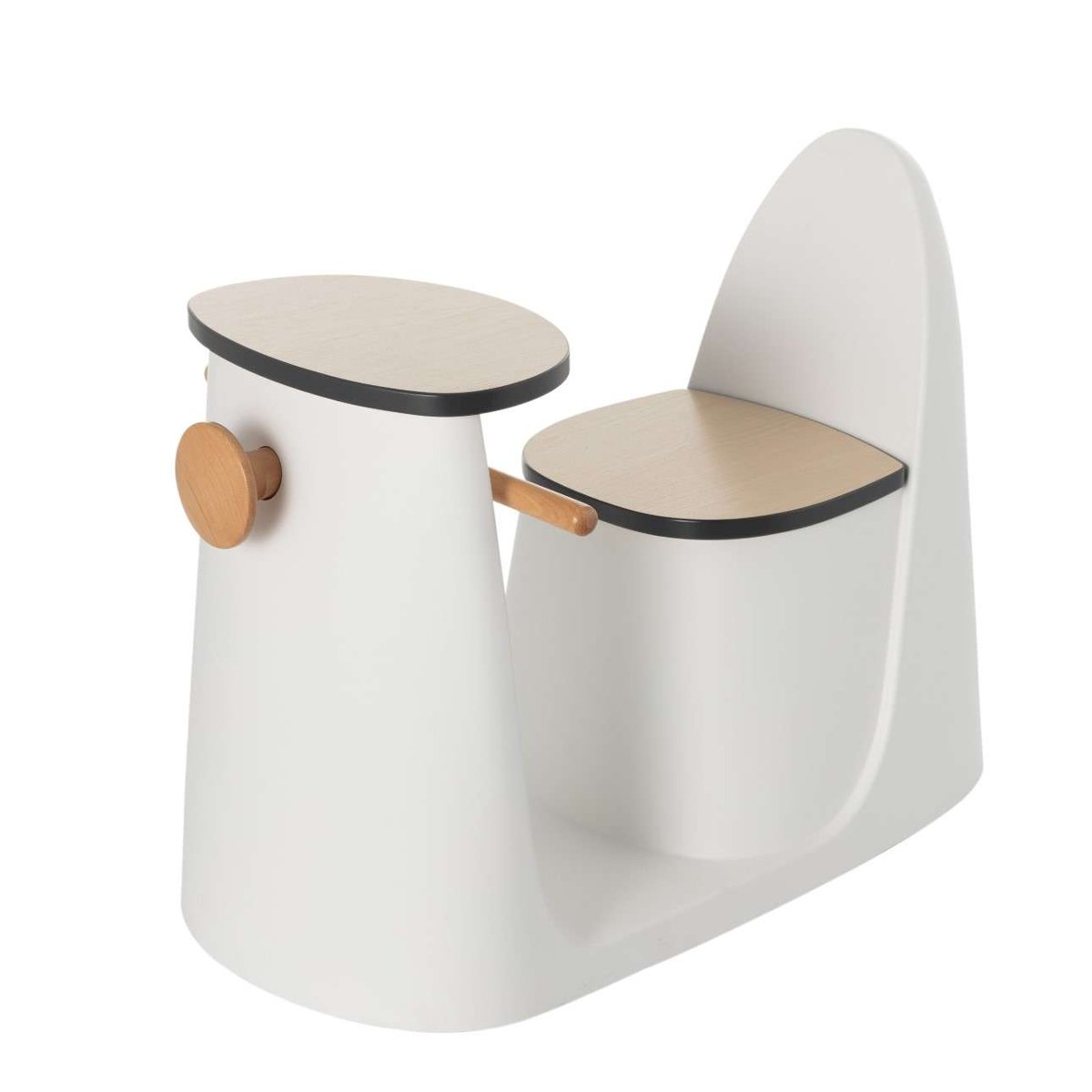 Yellow Tipi, Vespo, Krzesełko ze stolikiem, White, 2w1, 40x75x59  cm