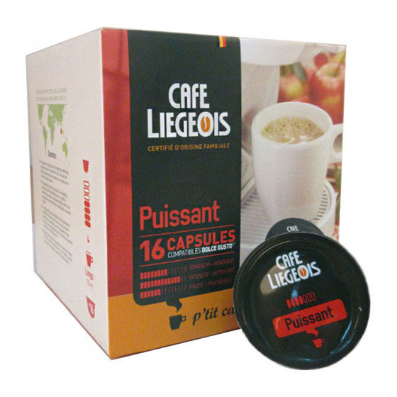 Nescafe Café Liégeois Kawa w kapsułkach Dolce Gusto Café Liégeois Puissant, 16 szt. Puissant capsules, 16 pcs Dolce Gusto)