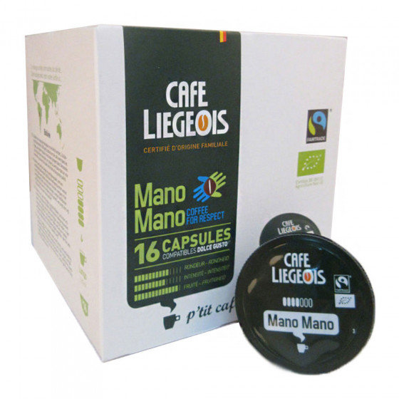 Nescafe Café Liégeois Kawa w kapsułkach Dolce Gusto Café Liégeois Mano Mano, 16 szt. Mano Mano capsules, 16 pcs Dolce Gusto)