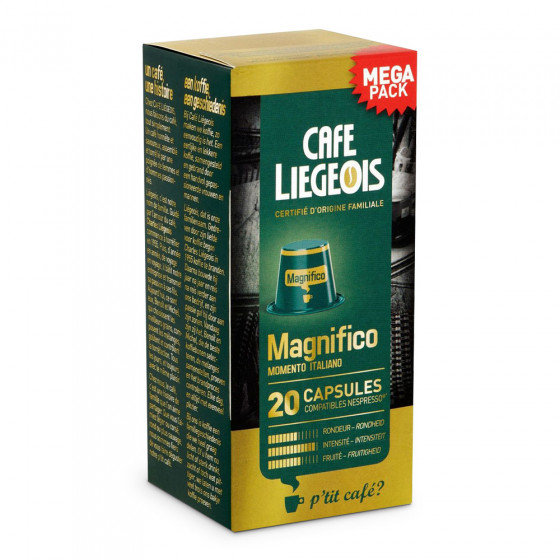 Café Liégeois Kawa w kapsułkach NESPRESSO Café Liégeois Magnifico, 20 szt. CL Magnifico, 20 units
