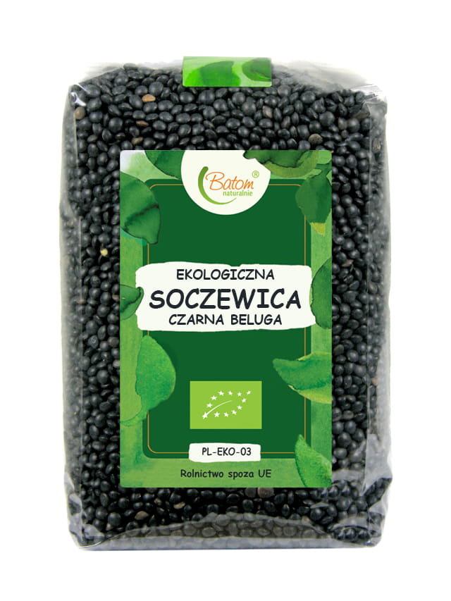 BATOM BIO Soczewica czarna Beluga 1kg Batom