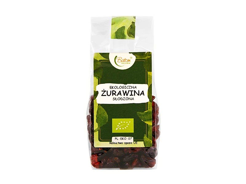 BATOM BIO Żurawina słodzona 125g Batom