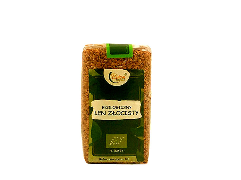 Siemię lniane złote - len złocisty BIO 250g BATOM