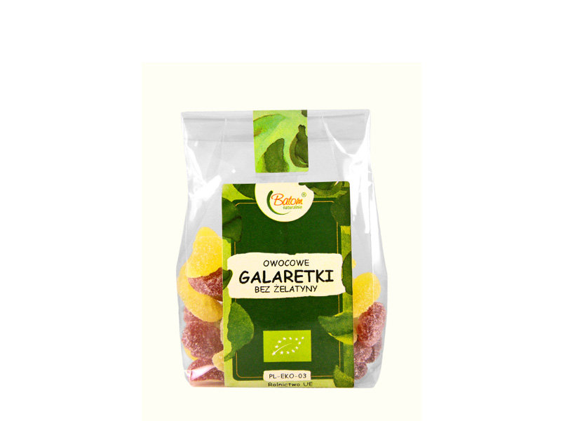BATOM Galaretki owocowe bez żelatyny BIO 125g - Batom
