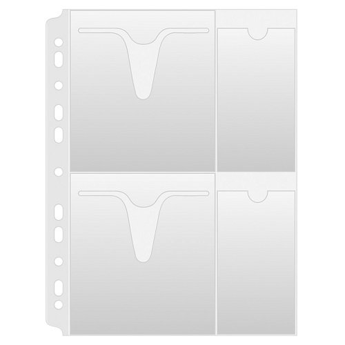 Koszulki na płyty CD/DVD +opis Donau, A4 pp 25szt