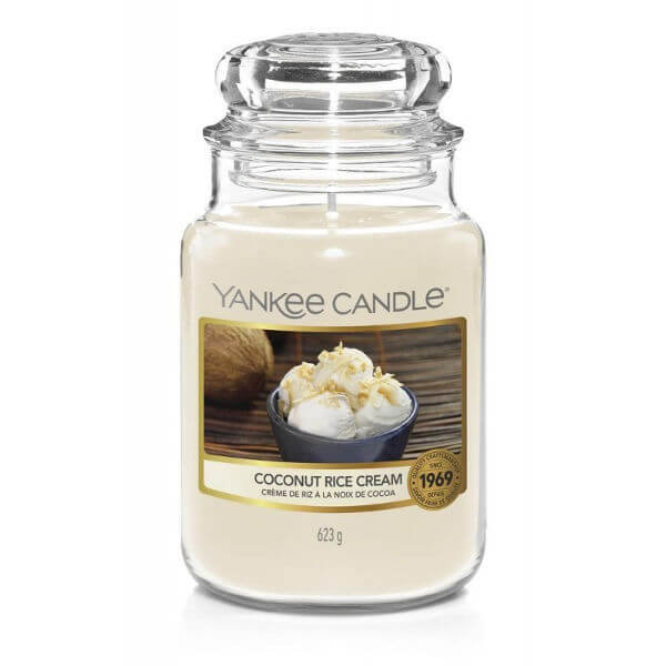 Yankee Candle Świeca Duża Coconut Rice Cream 110-150h 623g