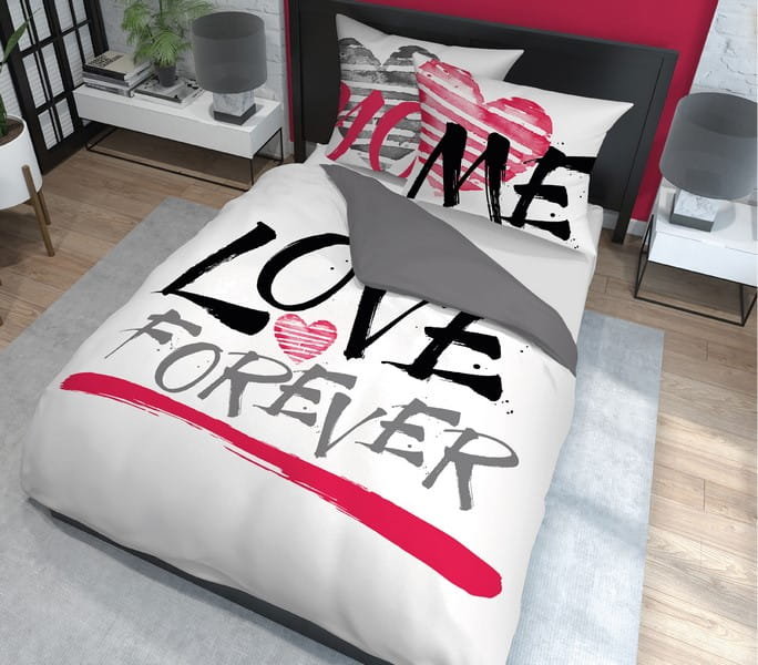 Detexpol Pościel 160x200 bawełniana Komplet Holenderska Love forever 3398A160_20210114211916