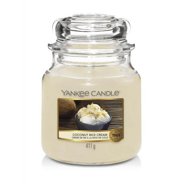 Yankee Candle Świeca Średnia Coconut Rice Cream 65-75h 411g