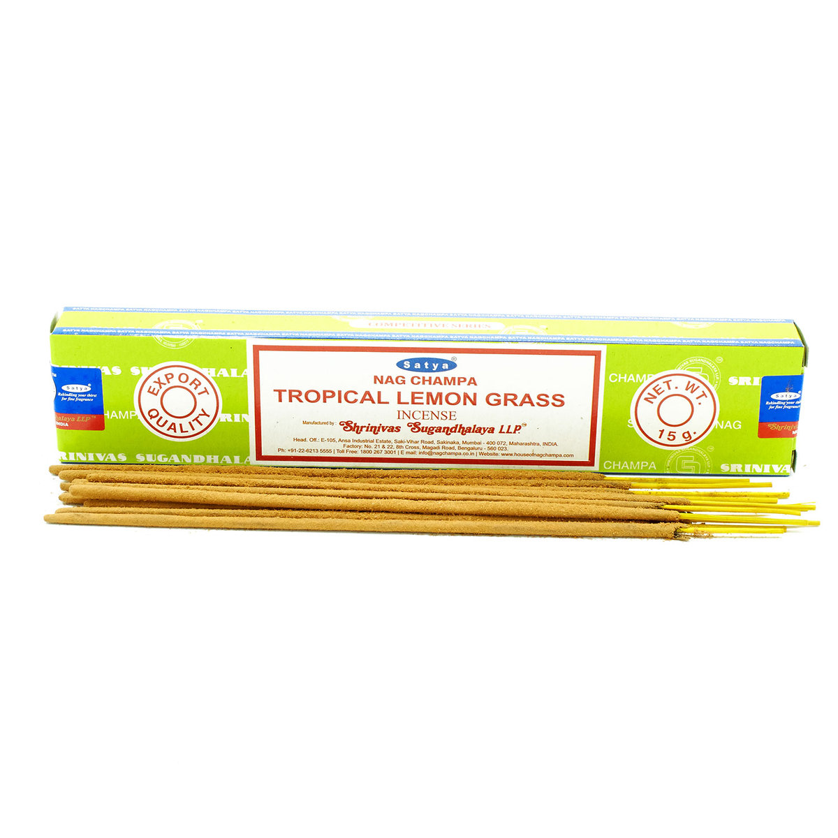 Kadzidełka Satya - TROPIKALNA TRAWA CYTRYNOWA Tropical Lemongrass - 15 g