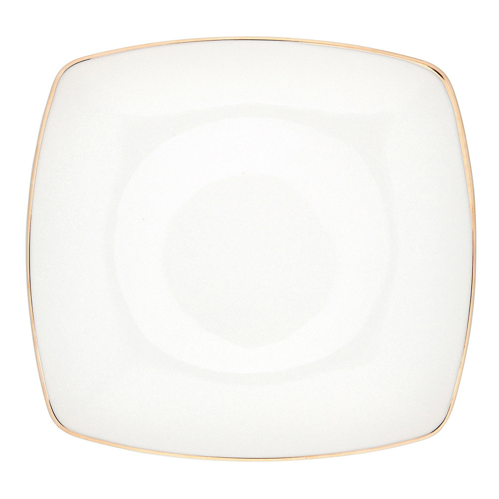 Altom MARIAPAULA MODERNA KWADRATOWA GOLD TALERZ PŁYTKI 25CM 5907508131500