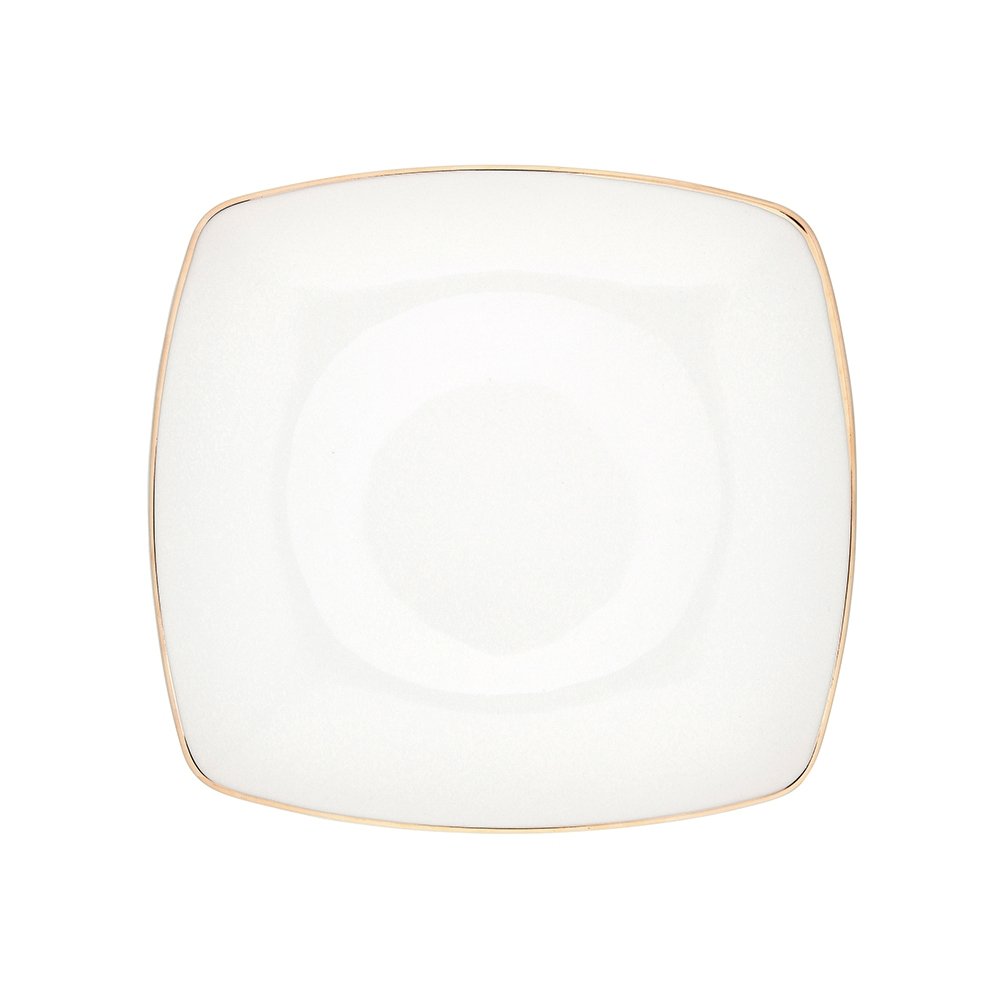 Altom MARIAPAULA MODERNA KWADRATOWA GOLD TALERZ DESEROWY 20,5CM 5907508131524