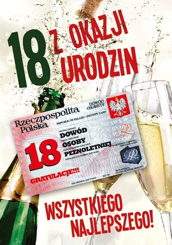 Kartka na 18-tkę z dowodem, Gift 59