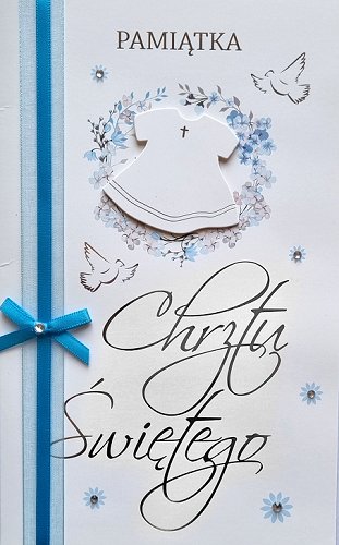 Elegancka kartka na chrzest, LUX 34
