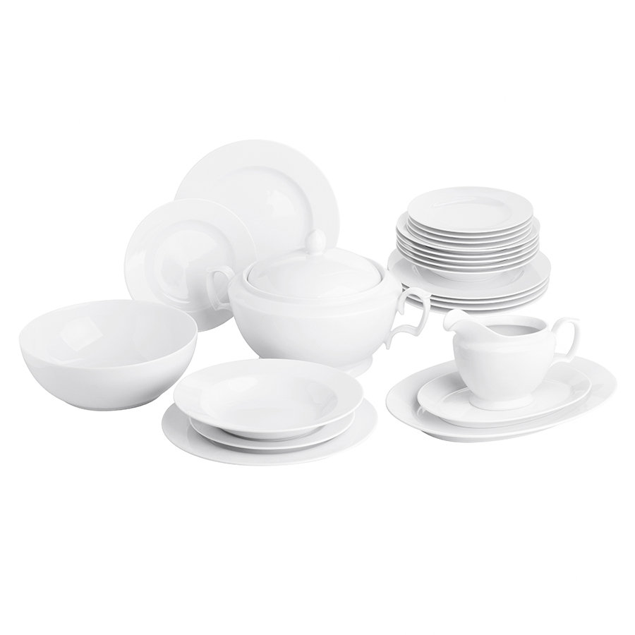 MariaPaula Porcelana Porcelana KLASYKA BIAŁA ZESTAW OBIADOWY 6/23 01010011094 Alt