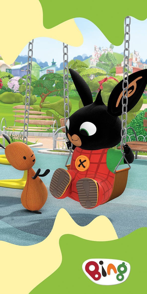 Carbotex Ręcznik bawełniany 70x140 Bing Huśtwaka 5902689470462