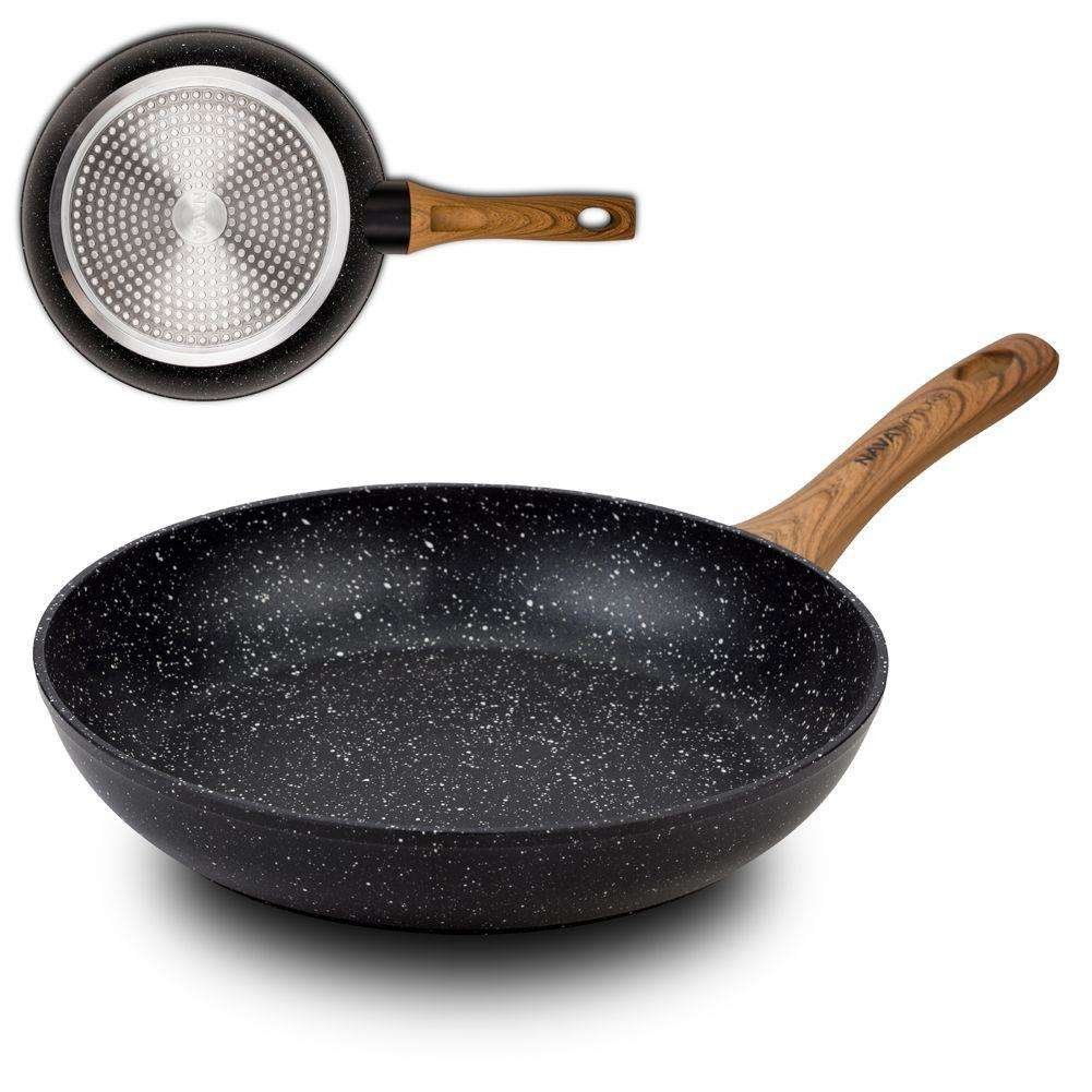 NAVA Patelnia granitowa NATURE do smażenia duszenia 24 cm gaz indukcja