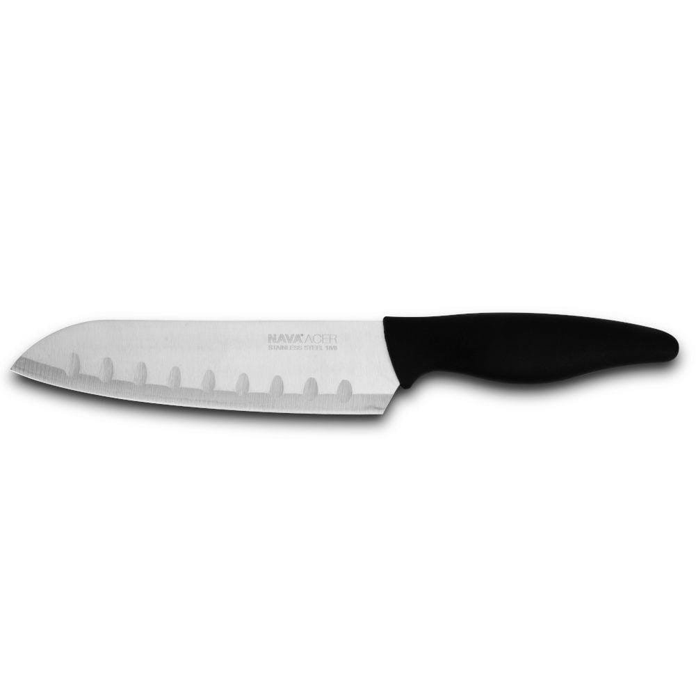 Nóż kuchenny stalowy ACER, Santoku, azjatycki, japoński, do siekania, 30 cm kod: O-10-167-037 + Sprawdź na SuperWnetrze.pl