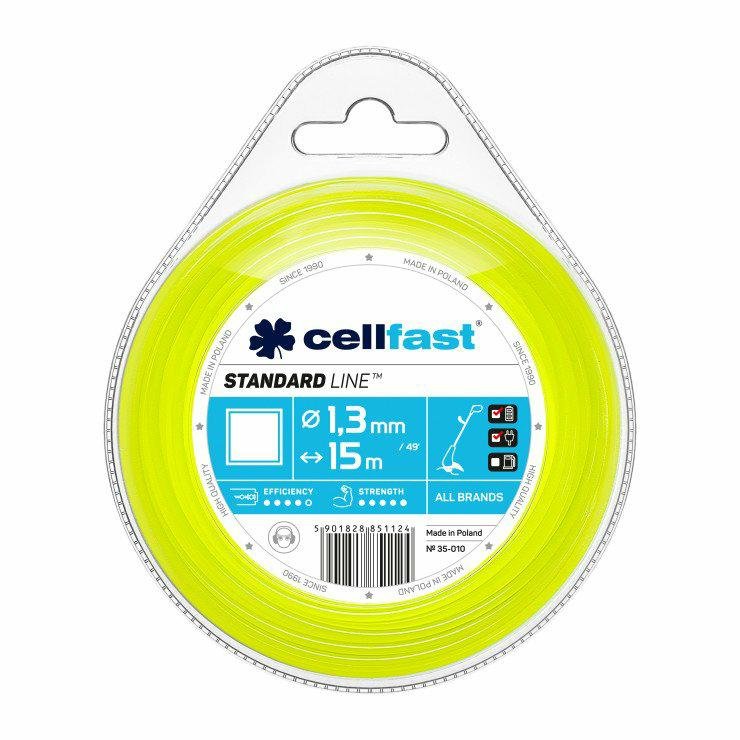 cellfast żyłka tnąca standard 2,7mm 15m kwadrat 35-016 35-016