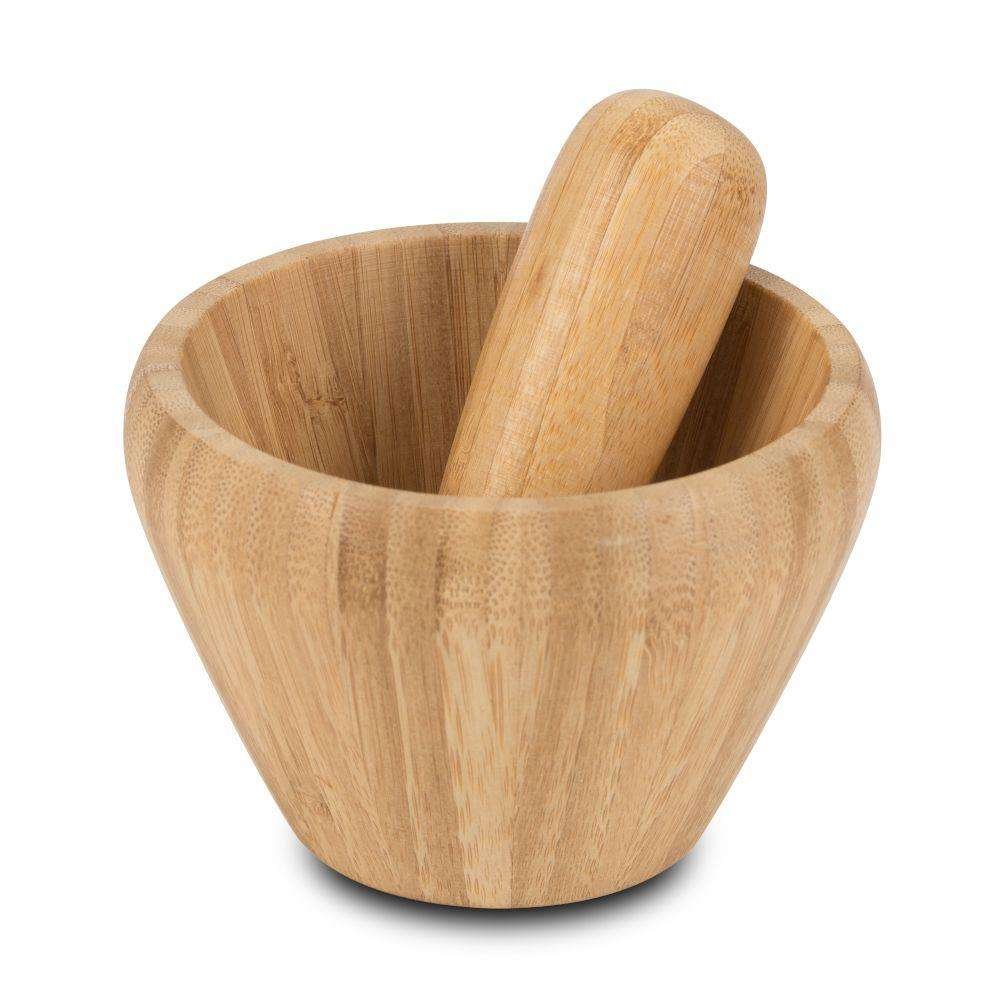 NAVA Moździerz drewniany, bambusowy, do ucierania przypraw, pesto 10-107-026