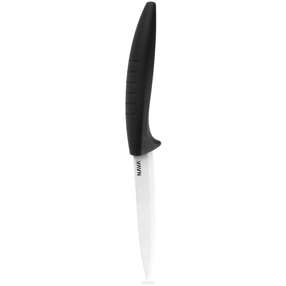 Nóż kuchenny ceramiczny, biały, ostry, 24 cm kod: O-10-058-002 + Sprawdź na SuperWnetrze.pl