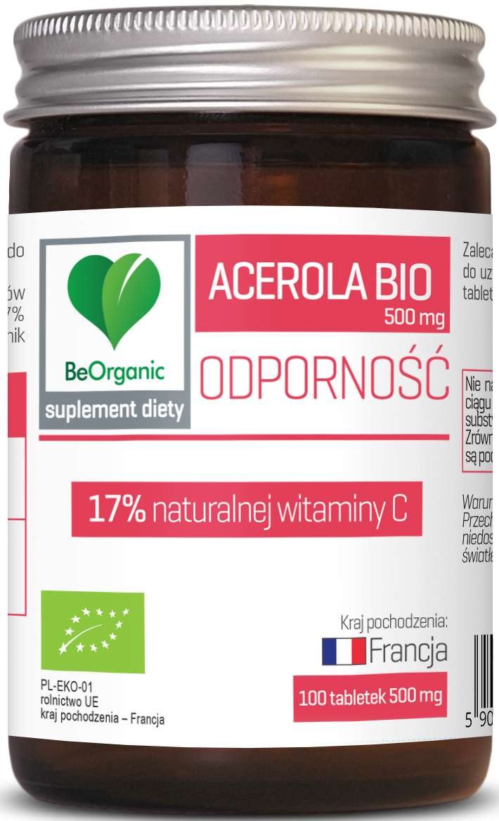 MedicaLine BeOrganic Acerola Bio 500 mg Odporność x 100 tabl