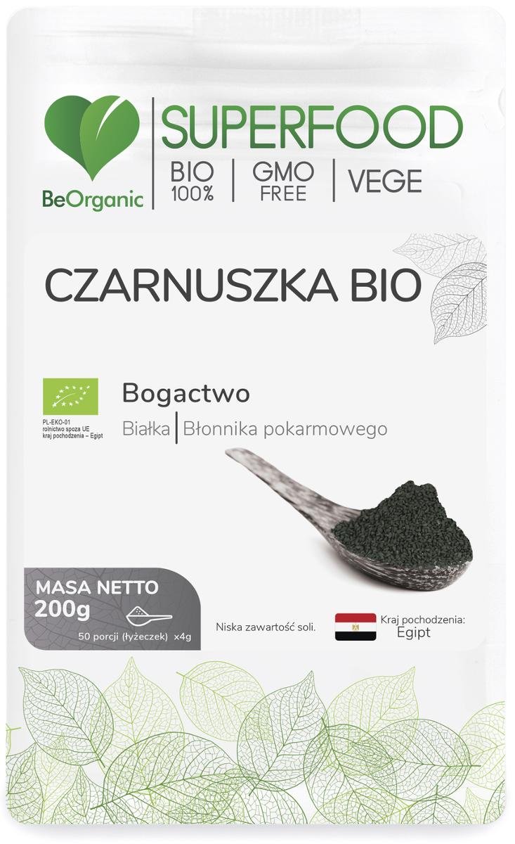 MedicaLine Czarnuszka Bio 200g Beorganic nigella sativa MC155