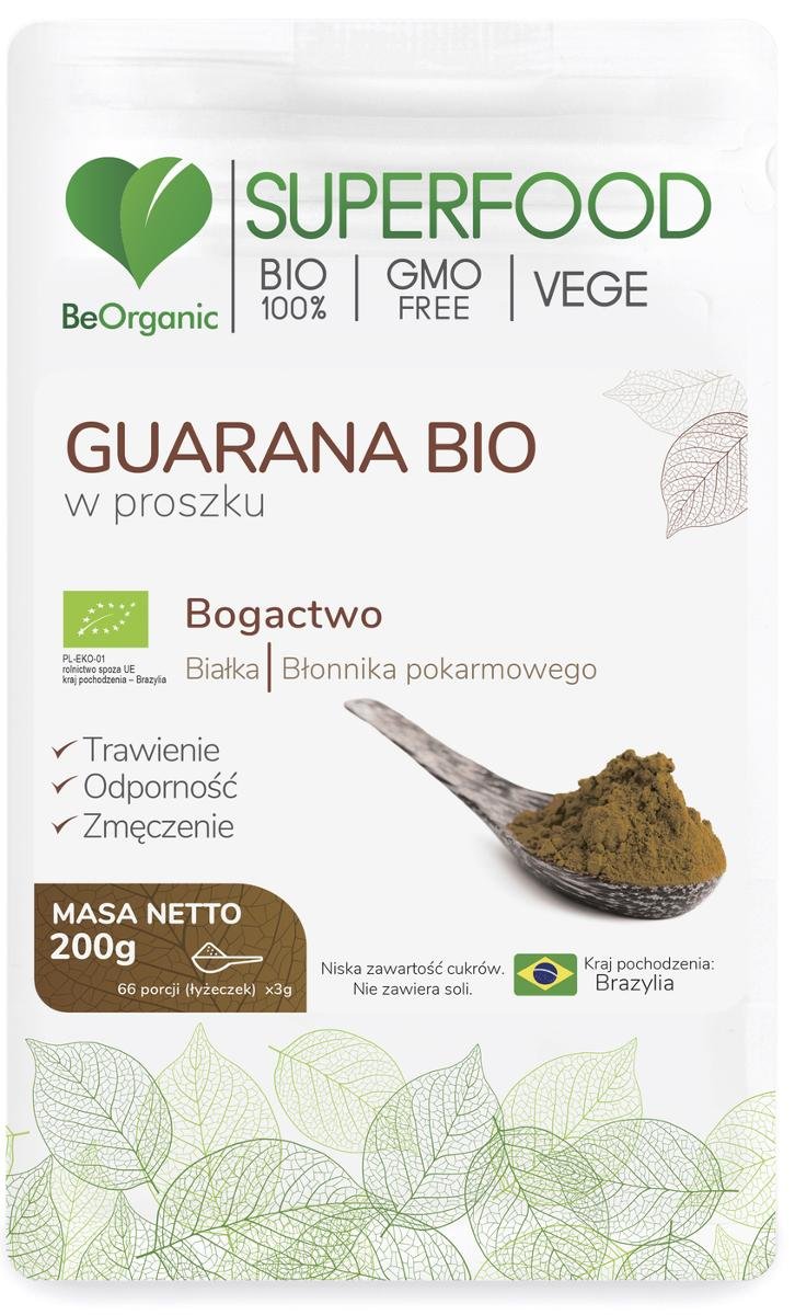 BeOrganic Medicaline BeOrganic Medicaline Gurana Bio w proszku( 200g)