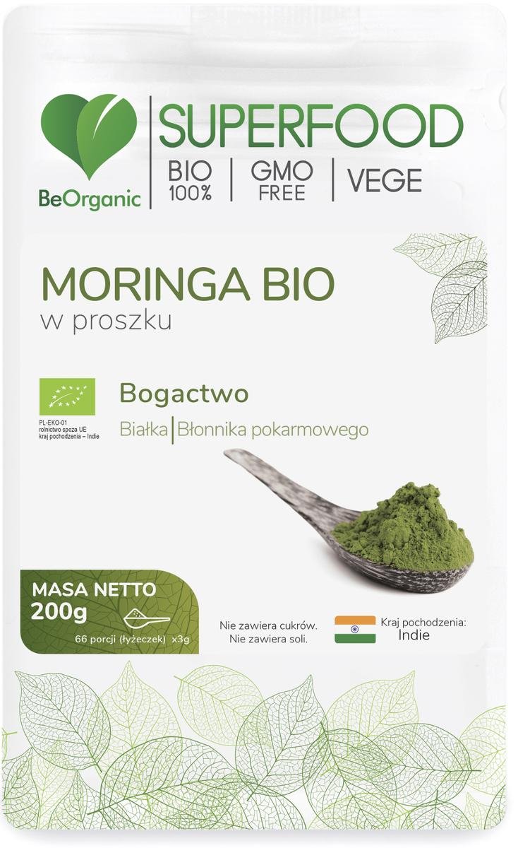 BeOrganic Medicaline BeOrganic Medicaline Moringa Bio w proszku( 200g)