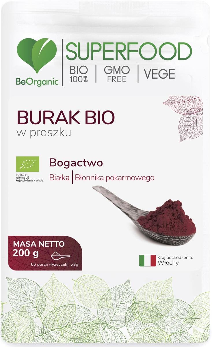 MedicaLine Burak Bio w proszku 66 porcji 200g BeOrganic 5903242581311