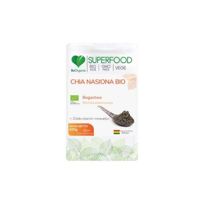 Beorganic Chia Nasiona Bio SuperFood Nasiona 200 g BeOrganic brg-023