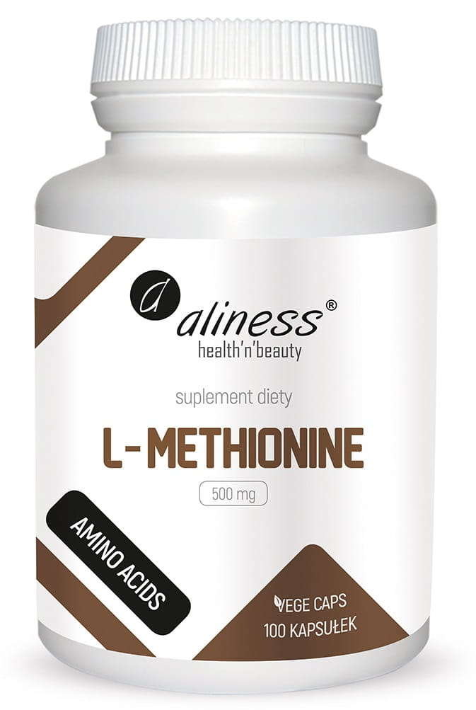 Aliness L-Methionine 500 mg, 100 kaps Vege Aliness 531F-4924A