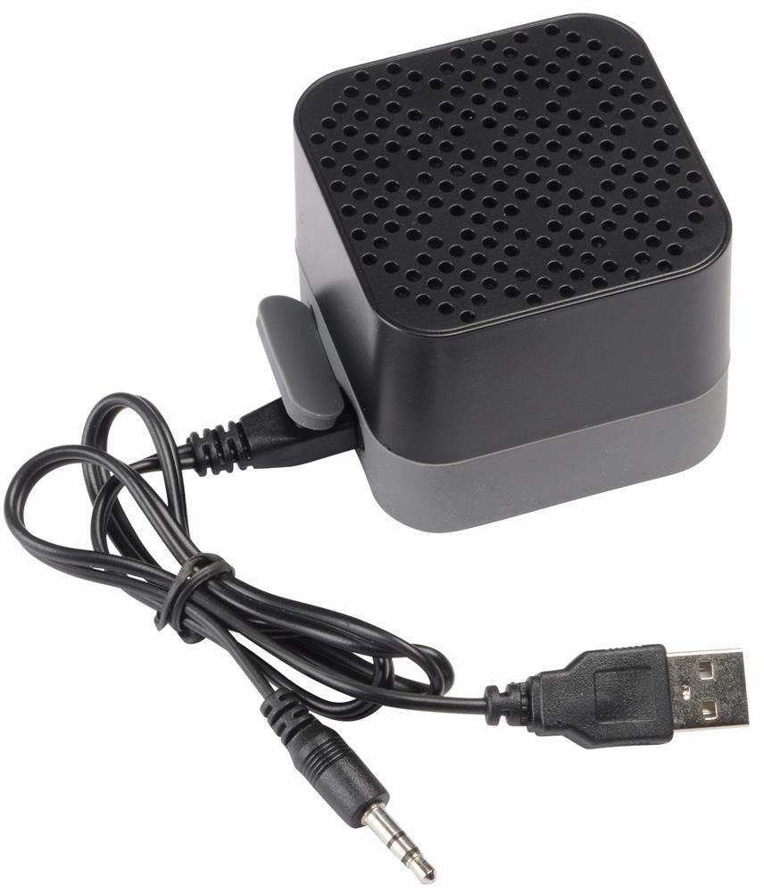 Głośnik Bluetooth CUBIC, czarny, szary