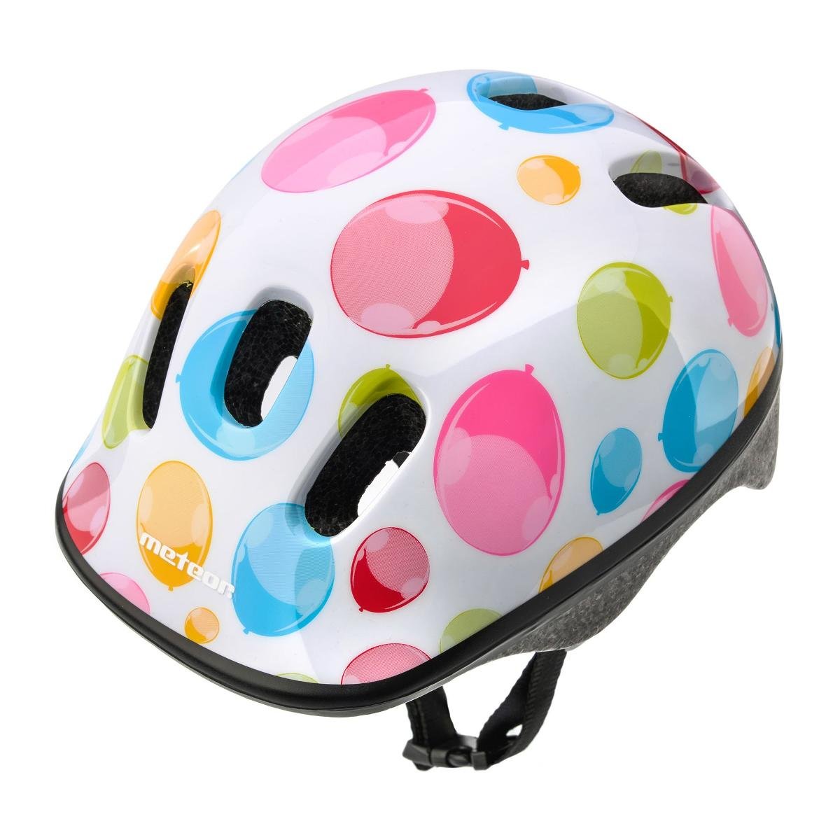 Kask ochronny, dziecięcy, rowerowy KS06 COLOUR DOTS Rozmiar 44-48