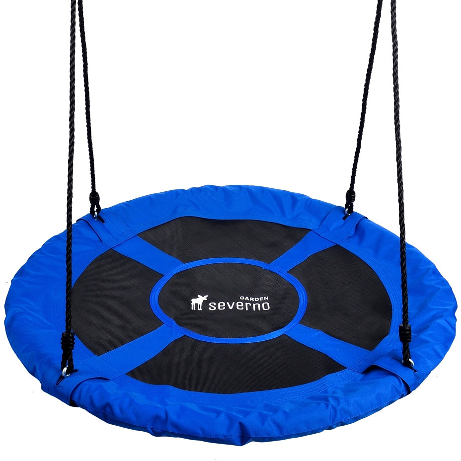 SEVERNO Garden Huśtawka ogrodowa bocianie gniazdo niebieska 100 cm BG-BLUE