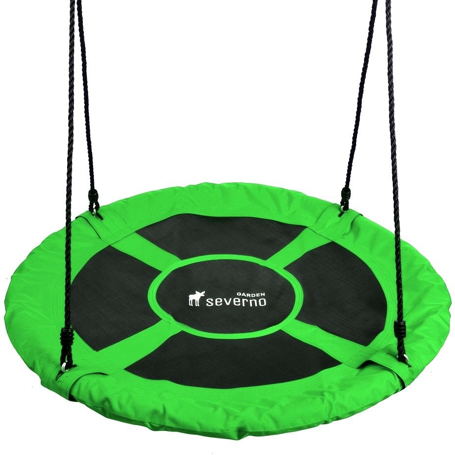 SEVERNO Garden Huśtawka ogrodowa bocianie gniazdo zielona 100 cm BG-GREEN
