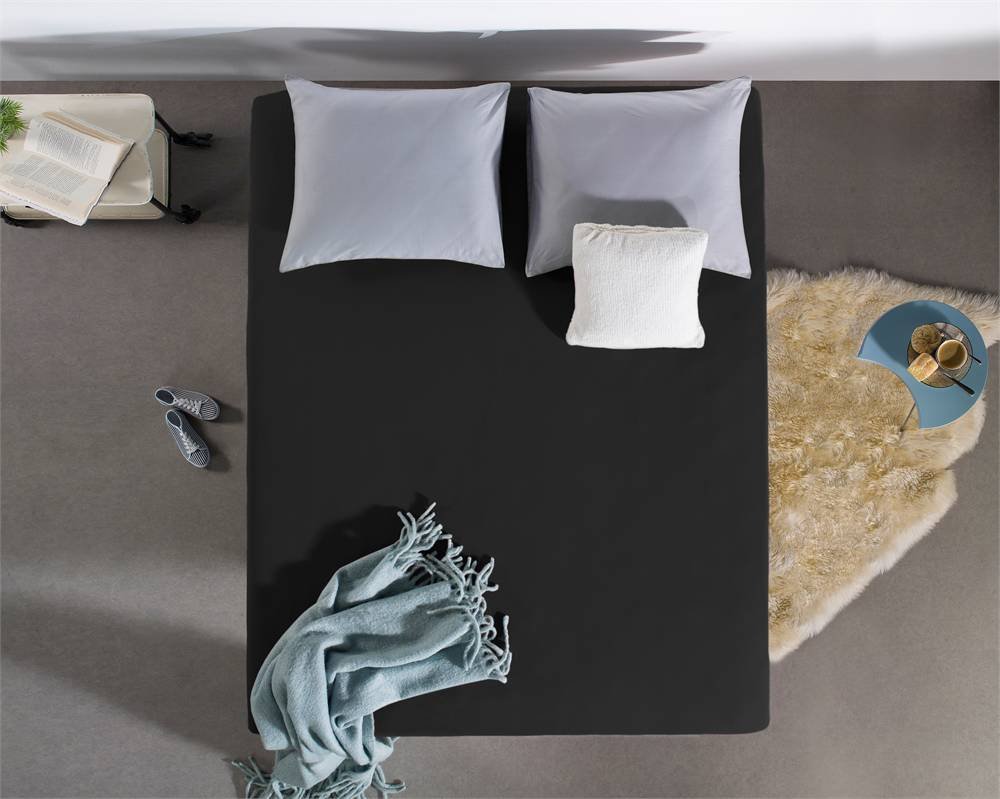 Home Care SleepTime hoes prześcieradło Jersey prześcieradło z gumką 135 gr.  Zwart czarna 200 x 200 cm 8717703801217_Multi-200x200