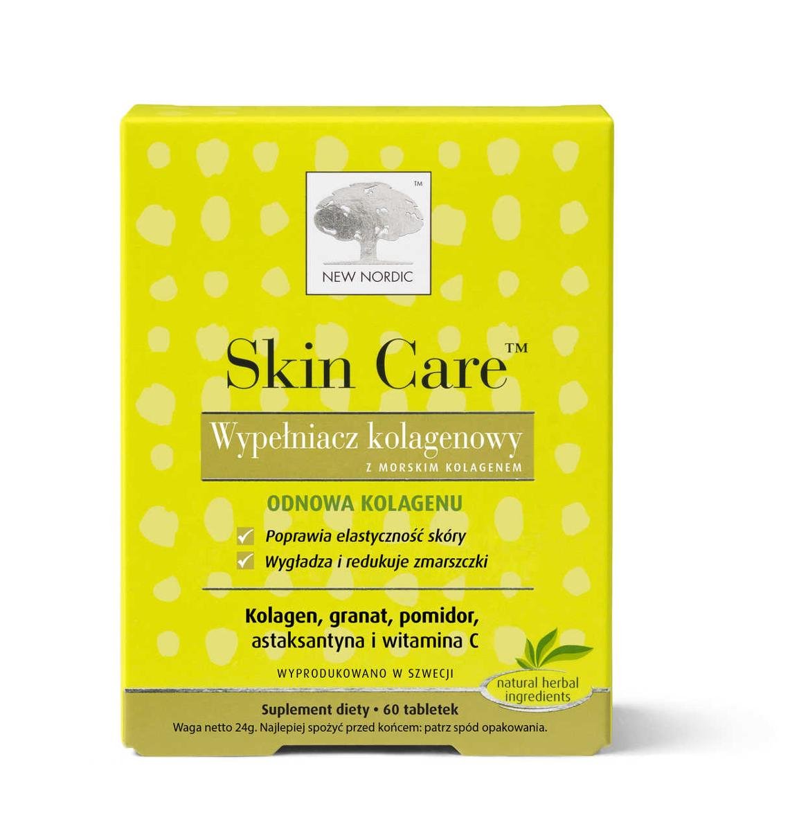 New Nordic POLSKA SP. Z O.O. Skin Care Wypełniacz Kolagenowy 60 tabletek 3149241