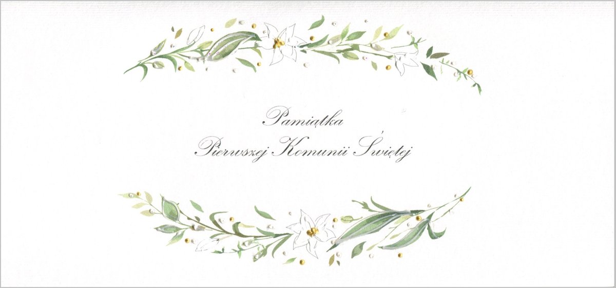 Karnet Komunia DL K20 Pamiątka Pierwszej Komunii Nowa