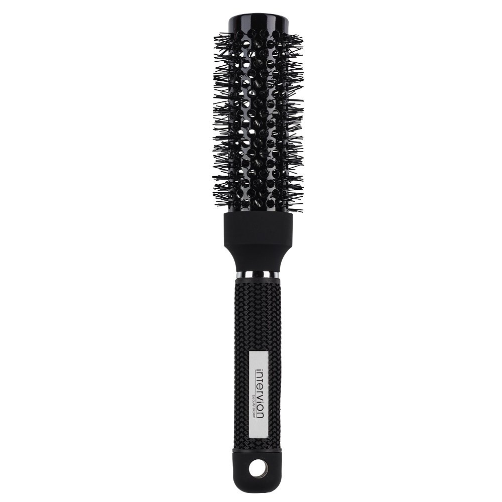 INTER-VION Ceramic Hair Modeling Brush - Ceramiczna szczotka do stylizacji włosów do ramion 35 mm - Black Label