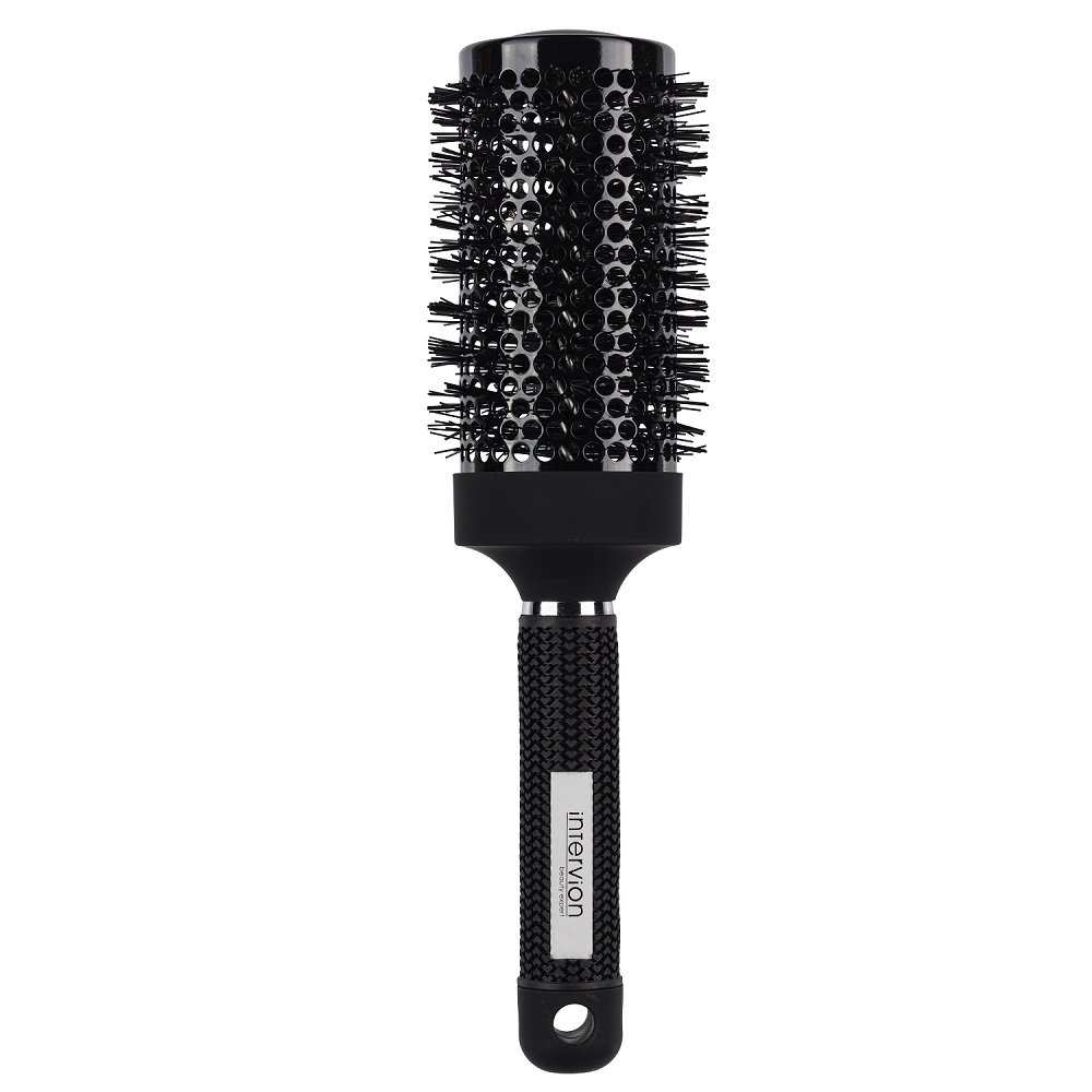 INTER-VION Ceramic Hair Modeling Brush - Ceramiczna szczotka do stylizacji bardzo długich włosów - Black Label