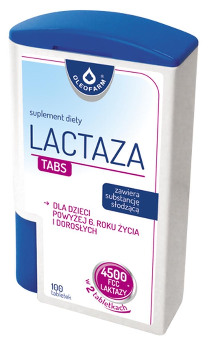 Oleofarm Lactaza Tabs 100 tabletek 3419042