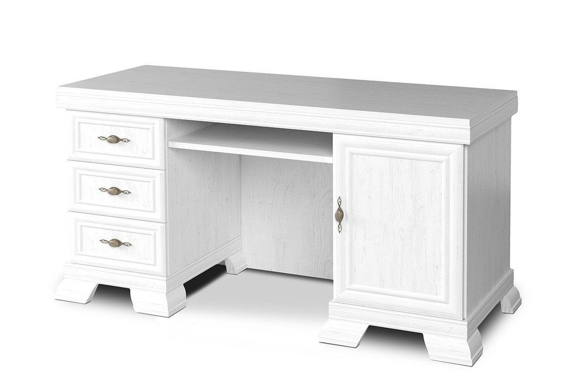 Biurko IMPERIO biały / 149x75x61 / płyta wiórowa/płyta MDF