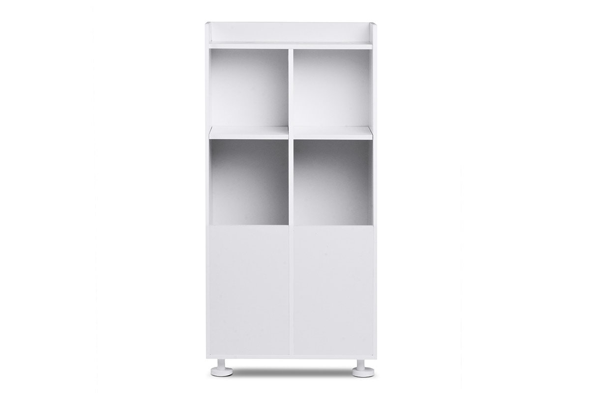 Regał SCRIBI biały / 60x124x40 / płyta wiórowa/drewno