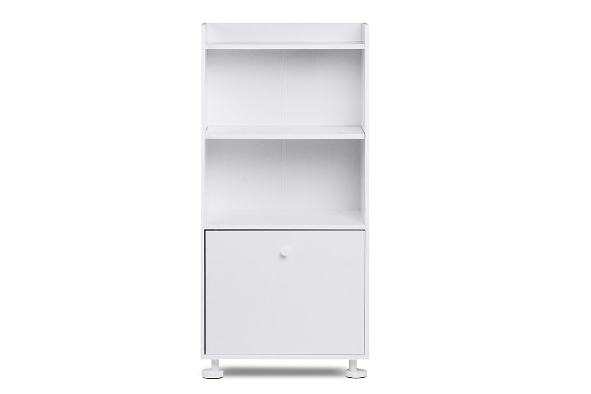 Regał SCRIBI biały / 60x124x40 / płyta wiórowa/drewno