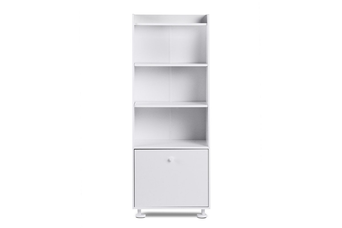 Regał SCRIBI biały / 60x155x40 / płyta wiórowa/drewno
