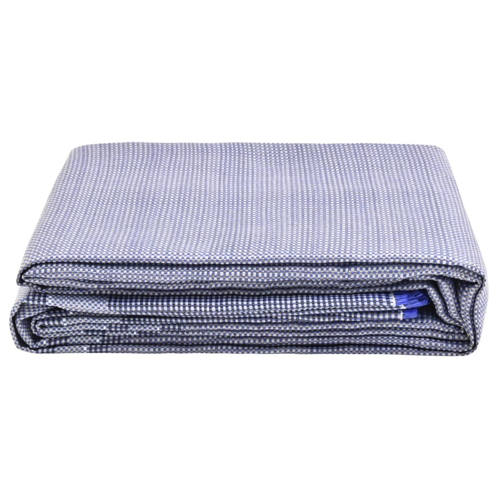 vidaXL Mata podłogowa Wykładzina do namiotu 650 x 300 cm niebieska 315211